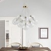 Dewdrop  Modern Luxury Style Sphere Pendant Chandelier 13 Light High Transparency Glass Iron Copper Finish ETL for Dining Room - 4 of 4