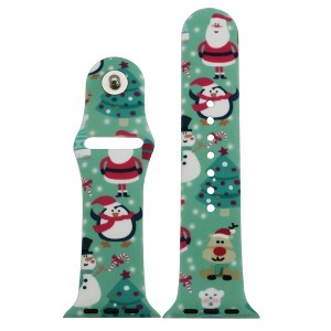 Olivia Pratt Christmas Printed Silicone Apple Watch Band - 1 of 4