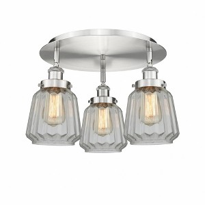Chatham - 3 Light Flush Mount In Art Deco Style-8 Inches Tall and 18.25 Inches Wide - 1 of 1