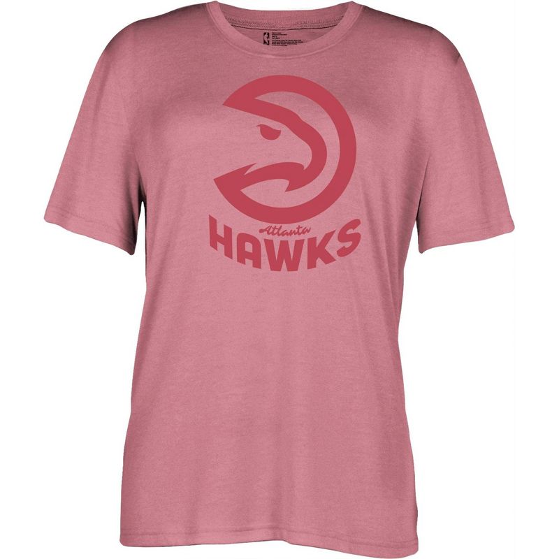 NBA Atlanta Hawks Women&#39;s Short Sleeve Vintage Logo Tonal Crew T-Shirt, 1 of 5