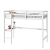 NicBex Twin Size Loft Bed with Guardrail,Rubber Wood Loft Bed Frame with Ladder,Bed Frame for Adults,Kids,Box Spring Not Required - 4 of 4