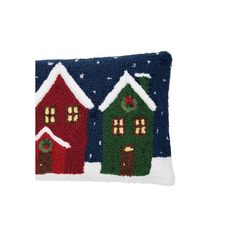 C&F Home Winter Village Hooked Pillow, 3 of 5