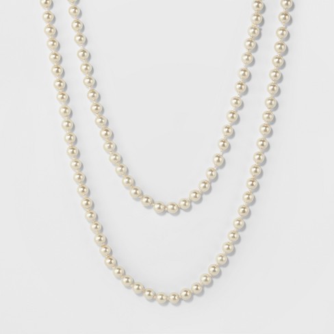 chanel pearl necklace gold - Gem