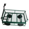 SEVOBAL Utility Storage Cart Green Solid-Wheel Truck Cart Heavy-Duty Tools And Garden Cart Equipped With Solid Wheels, Green, 37.00"*19.48"*40.15" - 2 of 4
