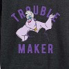 Women's - Disney Villains - Trouble Maker Lightweight French Terry Wide Neck Long Sleeve Shirt - 2 of 4