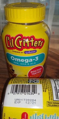 L il Critters Omega 3 Dietary Supplement Gummies Fruit 120ct