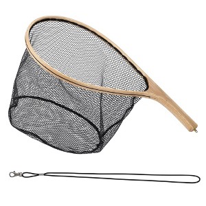 Garvee Landing Net for Fly Fishing, Trout Fishing Net with Wooden Handle - 1 of 4
