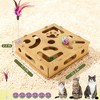 Unique Bargains Cat Toys for Indoor Cats Wood Color 1 Set - 2 of 4