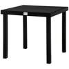 Outsunny Patio Dining Table for 4, Rectangular Aluminum Outdoor Table for Garden Lawn Backyard, Black - 4 of 4