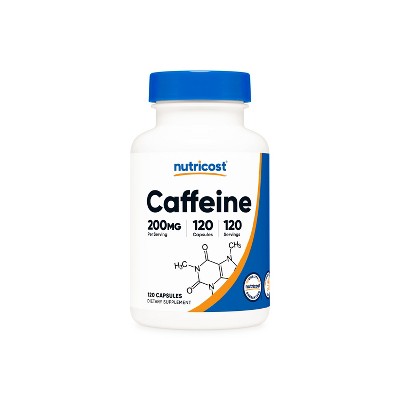 Nutricost Caffeine Pills (250 Capsules / 100mg Caffeine Anhydrous Per Serving) | Caffeine Supplement for Energy and Focus