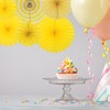 Unique Bargains Home Party Decoration Festive Paper Fans with 6 Pcs - 4 of 4
