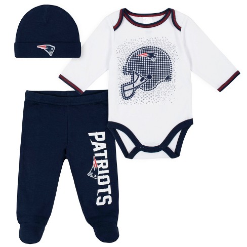 NFL 2-Pack Long-Sleeve Bodysuit Set – New England Patriots