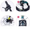 INFURNIC Bicycles, 20 Inch Mountain Bike for Boys and Girls, 7 Speed Mountain Bike, Blue, 45.06"*26.38"*25.98" - 4 of 4