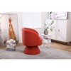 Swivel Accent Chair Armchair, Round Barrel Chair in Fabric for Living Room Bedroom - 3 of 4