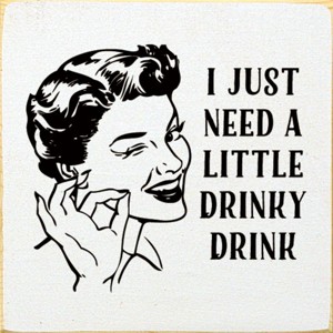 Slickblue Rustic Bar Decor Sign 7x7 – Solid Wood Plaque with Funny Quote, Shelf or Wall Display, 10 Color Options - 1 of 3