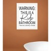 HomeRoots Kids Bathroom White Framed Print Bathroom Wall Art - 2 of 4
