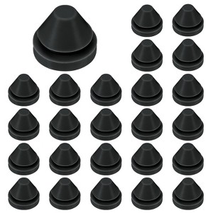 Unique Bargains Rubber Corrosion-Resistant Silicone Snap-in Locking Hole Plugs Black - 1 of 4