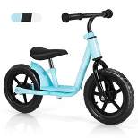 Babyjoy 11'' Kids Balance Bike w/ Footrest No Pedal Toddler Training Bike White\Blue\Black