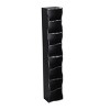 SEVOBAL Decorative Bookshelf 8 Layer Adjustable Shelf Ultra Thin Display Rack for Home Office, Black, 11.61"*9.25"*70.87" - 2 of 4