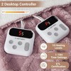 Electric Blanket Heated Throw, Heated Blanket with 10 Heating Levels & 10 Time Settings, Fast Heating Blankets, Machine Washable - 3 of 4
