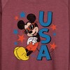 Women's - Disney - Americana Lightweight French Terry Wide Neck Long Sleeve Shirt - 2 of 4