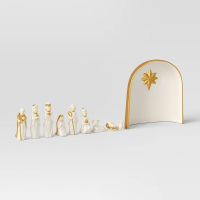 Ceramic Nativity Set Ivory - Threshold™