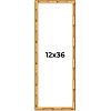 PosterPalooza | 12x36 Bamboo Picture Frame, UV Acrylic, 4 Finishes - Brown, Black, Gold, and Natural - 2 of 4