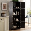 ORRD 72.4" Tall Storage Cabinet with 8 Doors, Freestanding Organizer with 4 Adjustable Shelves for Pantry, Living Room, Office, Kitchen,White - 3 of 4
