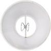 Springcrest Set of 4 Hardback Empire Lamp Shades White Linen Small 3" Top x 6" Bottom x 5" High Candelabra Clip-On Fitting - 4 of 4