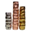 Uniquewise Set of 3 Decorative Modern Metal Honeycomb Design Table Flower Vase for Dining Room, Living Room Bedroom, or Wedding - 4 of 4
