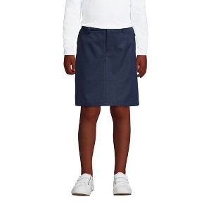 Lands' End Lands' End School Uniform Kids Active Chino Skort Top of the Knee - 1 of 3