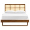 Modway Sidney Cane and Wood Full Platform Bed With Angular Legs - 4 of 4