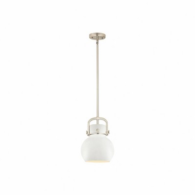 Newton Sphere - 1 Light Pendant In Industrial Style-11.25 Inches Tall and 8 Inches Wide