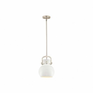 Newton Sphere - 1 Light Pendant In Industrial Style-11.25 Inches Tall and 8 Inches Wide - 1 of 1