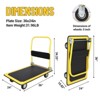 Heavy Duty Foldable Platform Hand Truck, Rolling Push Cart Dolly, Portable Moving Cart for Storage - 2 of 4