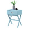 HomeStock End Table with Large Trunk Drawer and Smooth Surface Top, Modern Side Table for Concealed Living Room or Bedroom Essentials - 2 of 4