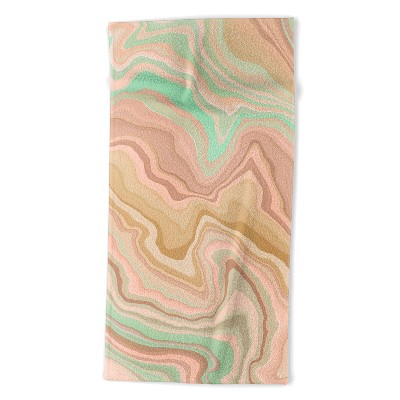 Marta Barragan Camarasa Abstract A sea of dunes I Beach Towel - Deny Designs