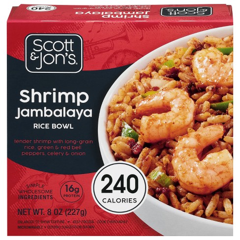 Scott & Jon's Frozen Shrimp Jambalaya Rice Bowl - 8oz : Target