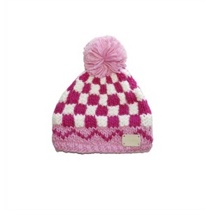 Baby Checkered Pompom Bobble Hat - Blade and Rose 3-6M - 1 of 2