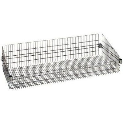Quantum Storage Systems Basket, Post Mount, 18"W X 48"L X 10"H, 800 Lb. Load Capacity Per Basket