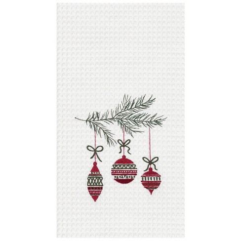 C&F Home 27 x 18 Winter Trees Christmas Holiday Machine Washable  Embellished Flour Sack Kitchen Dish Towel Decor Decoration