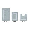 Hotel Bath Rug 100% Premium Cotton Tufted Weave Two Tone Reversible 3 Piece Bathroom Rug Set, Super Soft & Water Absorbent, Machine Washable Bathmat - 2 of 4