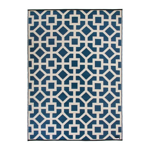 World Rug Gallery Contemporary Flowers Weather Resistant Reversible  Indoor/outdoor Area Rug : Target