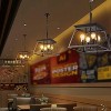 4-Light Kitchen Island Lighting,Metal & Rustic Wood Modern Dining Room Chandelier Over Table with 0-40'' Adjustable Height,Ceiling Pendant - 2 of 4