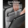 LUGGEX Luggage Sets 2 Pieces, Expandable 20 Inch Carry On Luggage and 28 Inch Checked Suitcase, Set of 2(20/28), Charcoal Metallic - 2 of 4