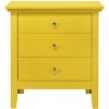 NicBex Nightstand with 3 Drawers Modern Wood Bedside Table with Handles for Bedroom,Sturdy and Durable - 3 of 4