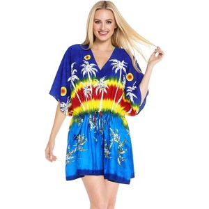cover ups beach dresses plus size NOBRAND Women's Plus Size Kaftan Dress Plus Size Maxi Dress Moo Moos Beach Cover Up,Bathing Suit Cover-Up Loungewear, Size: One Size