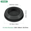 Unique Bargains Silicone Durable Waterproof Shock Absorption Mechanical Fasteners Black - 3 of 4