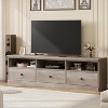 TV Stand for 75 Inch TV, Modern Entertainment Center with Storage Drawer and Open Shelves - 2 of 4