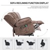 NicBex Velvet Lift Recliner Chair for Elderly,Cozy Massage Chairs with Massage and Lumbar Heating,Modern Reclining Chairs for Living Room - 4 of 4